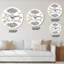 Horloge murale moderne Be Brave Be Kind Tribal Feathers II-59913591
