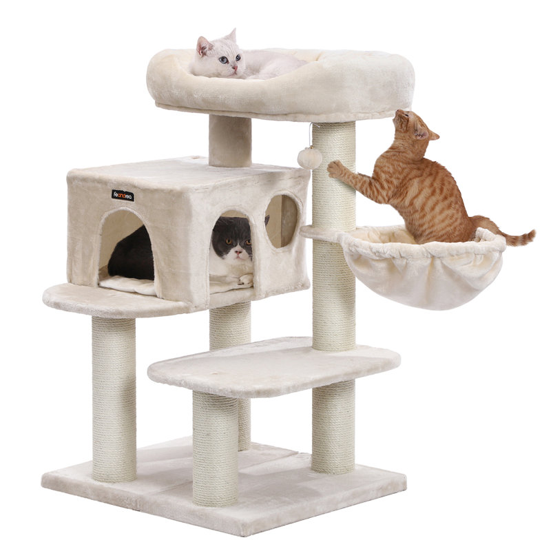112cm H Cat Tree, Beige