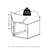 Modern Hexagonal Coffee Table with Open Storage Shelf,-1025150704