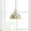 Mocha Check Dome Pendant Lamp-1602576156