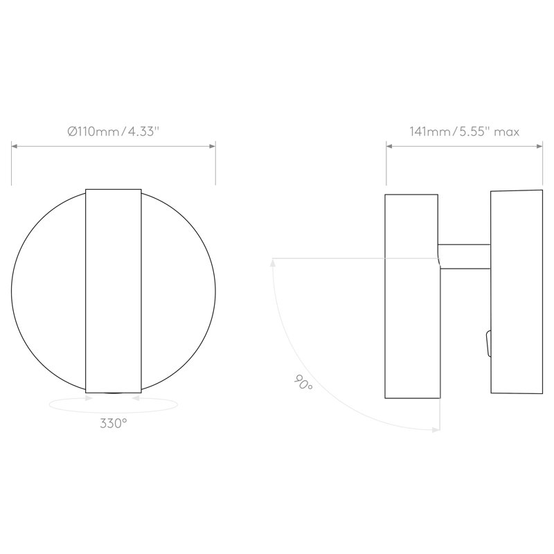 Enna 1 - Light LED Spotlight, Matt White