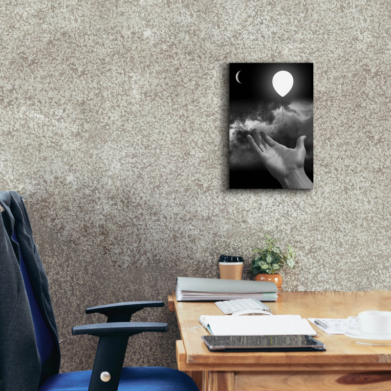 «Serenity» par Elo Marc, art mural sur toile, H 18 po x l 12 po x P 0,75 po