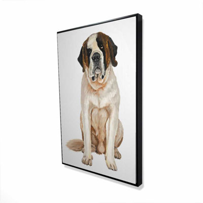 Toile brune Saint-Bernard | Art encadré