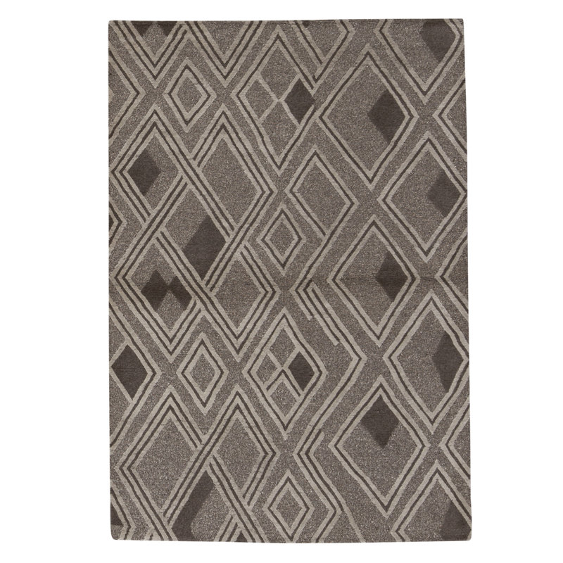 Tapis rectangulaire noué à la main, Rectangle 4 pi x 6 pi 1 po