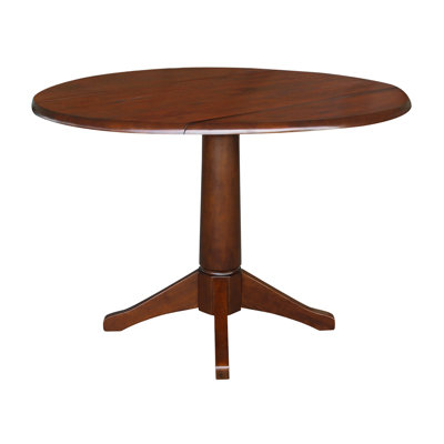 Extendable Round Solid Wood Dining Table