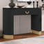 Console de vestibule moderne avec un design à nervures verticales et un tiroir fonctionnel