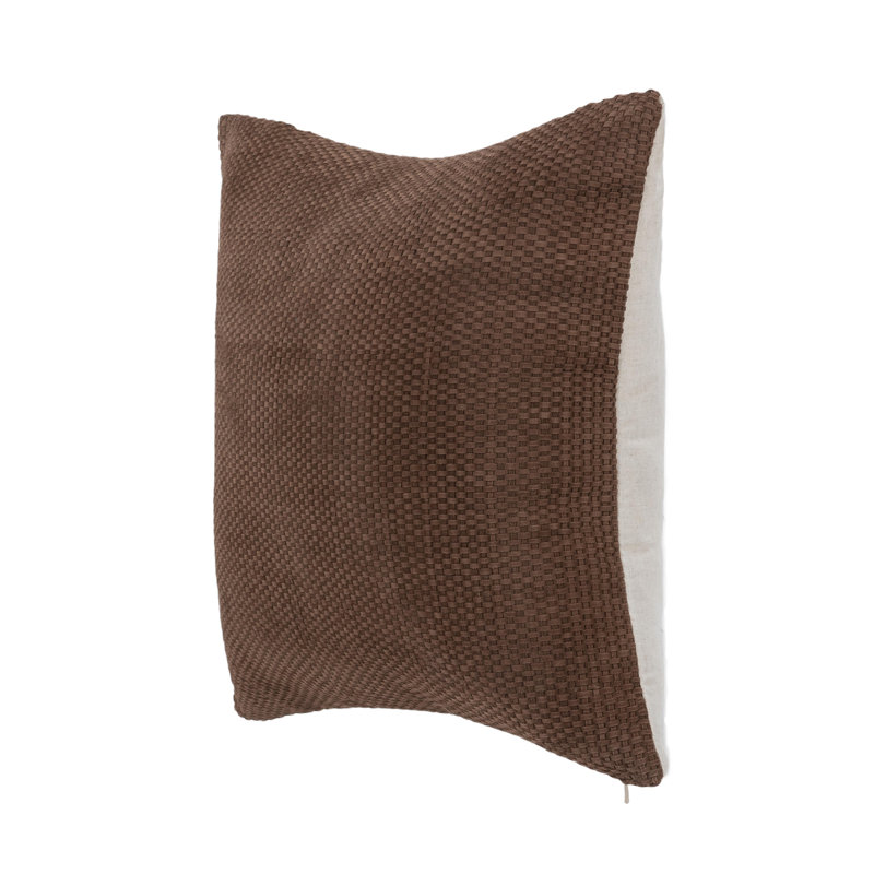 Bassinet Square Indoor/Outdoor Pillow Cover & Insert, Brown