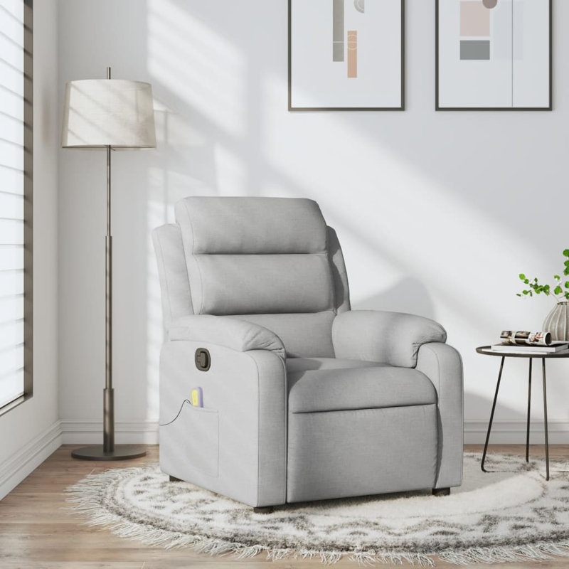 Fauteuil de massage, Polyester gris clair