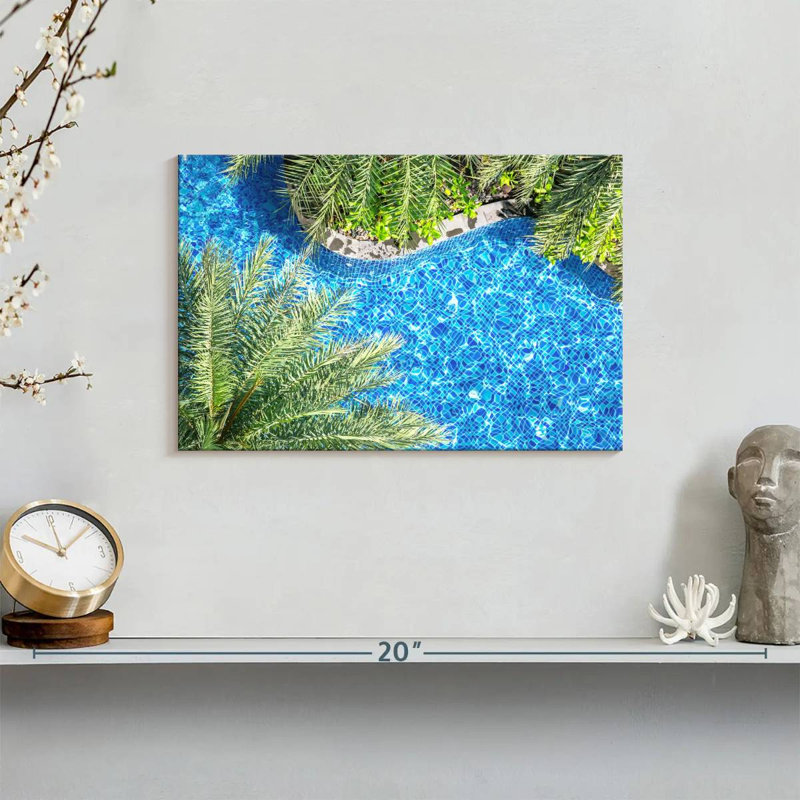 Sireci Poolside Palm Trees, 8" H x 12" W