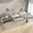 Full Over Full Over Full Bunk Bed, Metal Triple Bunk Bed With Safety Guardrails, Heavy-Duty Bunk Bed With Noise-Reduced Design, White-452195424