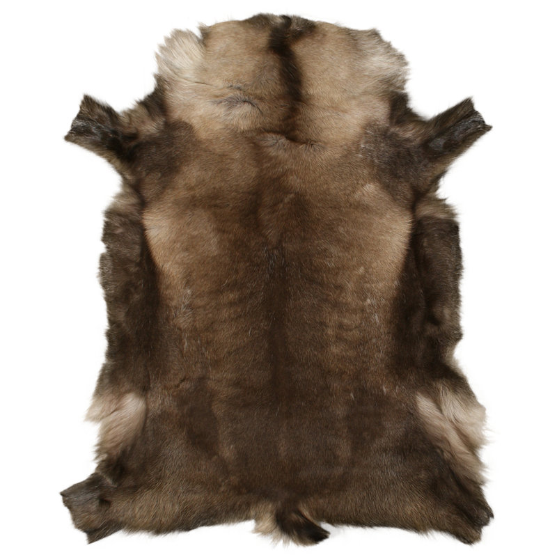 Garmon Cowhide Cowhide Grey Indoor Rug