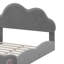 Grand lit plateforme tapissier à tête de lit avec poche-1298415995