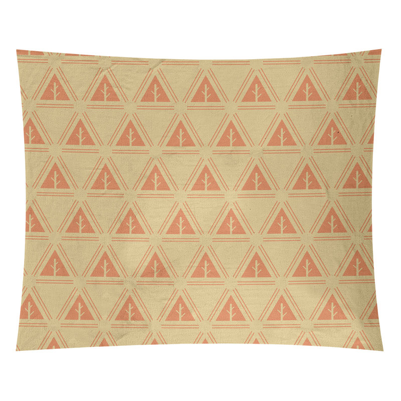 Tapisserie Barbra, H 27,5 po x l 37,5 po, Jaune et orange