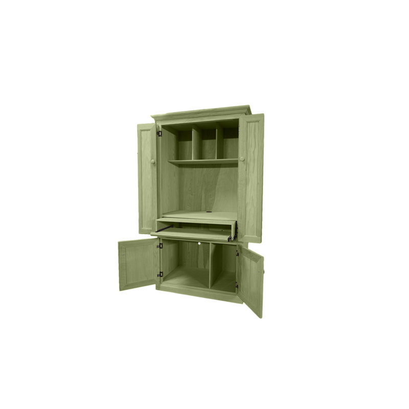 Armoire et bureau rectangulaire Jazayah, Sauge d'été