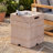 16.15x20 inch Tank Holder/Side Table, Natural Travertine