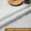 Soft Tufted Texture Chenille Stripe Shower Curtain-1409252507