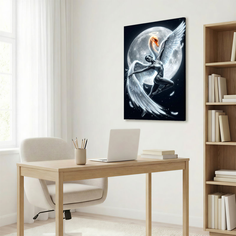 Angel Swan, reproduction d'art sur toile, ensemble de 1, 1624