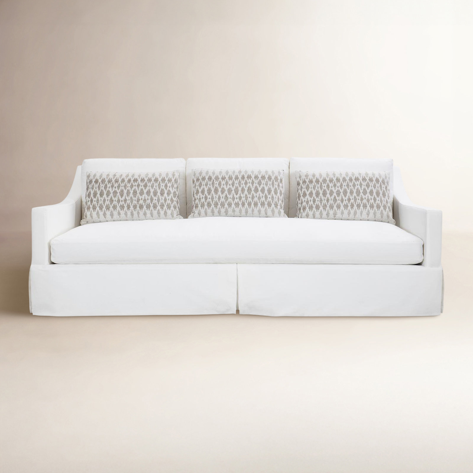 Albion 89" Sofa, Cream Chenille 1345-002