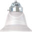 Elizalde 3-Light Indoor Brushed Nickel Hanging Chandelier with Alabaster Glass Bell Shades-203173694