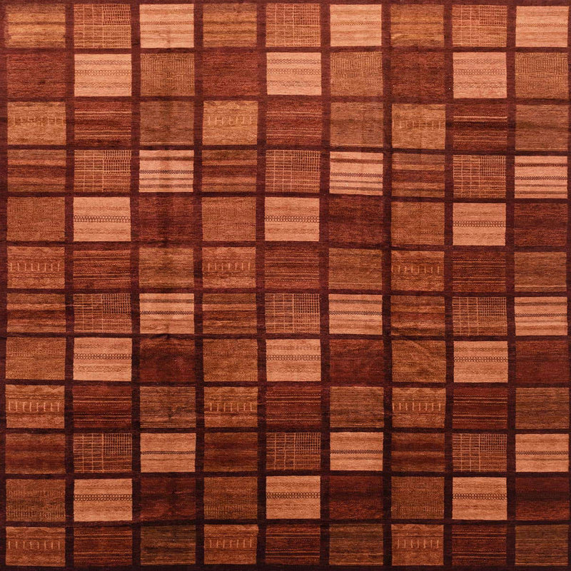 Abstract Indoor Rug, Square 5'