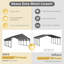 Steel Carport, Galvanized Multiple Sizes-105356539-93456948