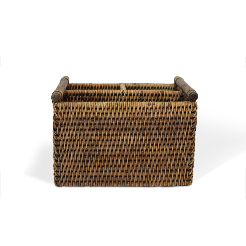 Remote Control Basket, Antique Brown