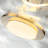 Golden Lighting Vetrina Integrated LED Semi-Flush Mount in Light Gold