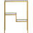 Modern Brass Rectangular Console Table For Entryway, Living Room, Or Hallway Accent