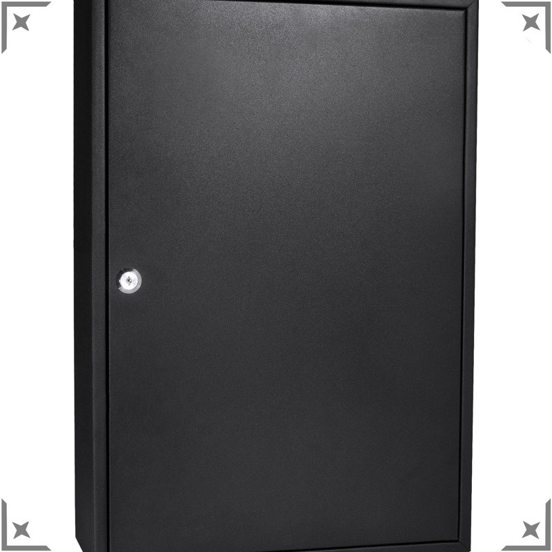 Steel Key Cabinet For 200 Keys - Wall Mounted With Adjustable , Lock, And Colorful Tags Organized Storage Lock In Various Locations