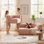 Canapé modulaire 4 pièces avec repose-pieds et canapé en forme de L convertible pour salon-348890730