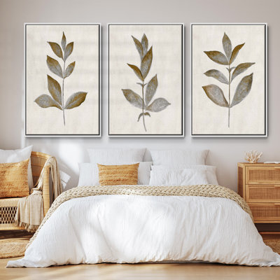 " Bronze Leaf I " 3 - Pieces