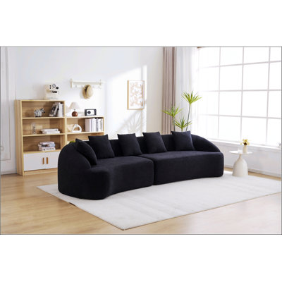 Luxurious Curved Modular Sectional Sofa with 30D High-Density Chenille, Perfect for Modern Apartments and Living Rooms