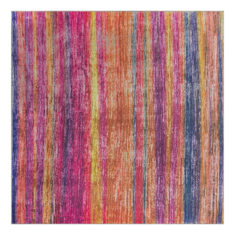 Kampton Chevron Indoor Rug, Square 7'7"