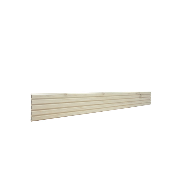 5" x 94.5" Unfinished Fluted Panel Moulding