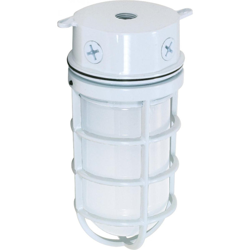Luminaire de cloison d'extérieur Edgewood, blanc, 9,38" H x 4,25" lx 4,5" d