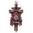  German Quartz Cuckoo Clock with Oak Leaf Carvings