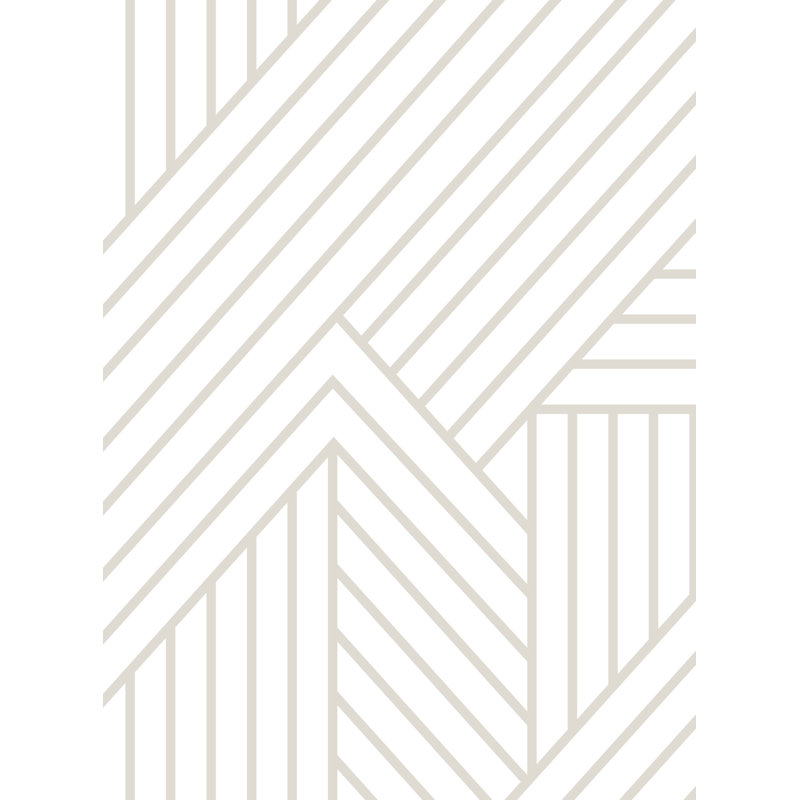 Carrelage de papier peint Williamstown, Beige, L 2 pi x L 18 pi