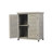 Potting Bench with Storage Cabinet and Metal Table Top for Outdoor Patio, Garden Furniture Wood Workstation 31x17x36''-110192664