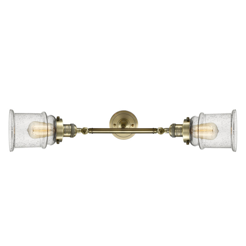 Galaviz 2 - Light Dimmable Vanity Light, Seedy, Antique Brass, No Bulb Included