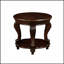 Ensemble de table basse de salon avec finition vieillie, pieds en cabriole classique et placage résistant à la chaleur pour les petits espaces