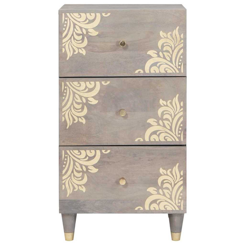 Solid Wood 40cm W 3 - Drawer Chest of Drawers