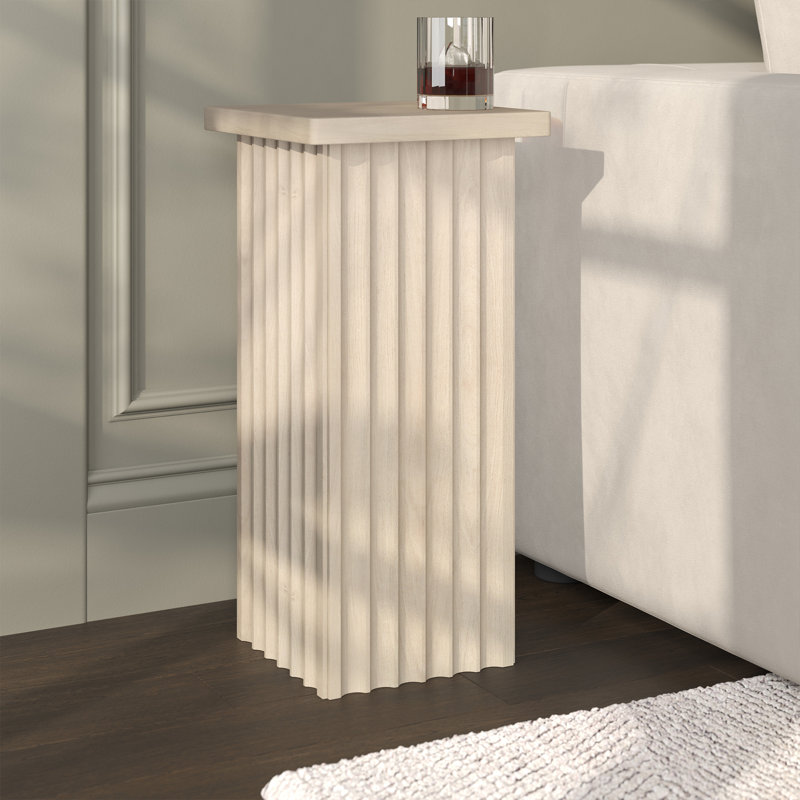 Table d'appoint Bourne 10,75 po, Aulne Blanc