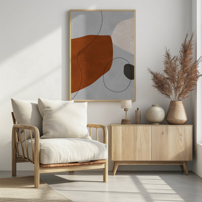 «Expressive conceptual», art mural texturé encadré