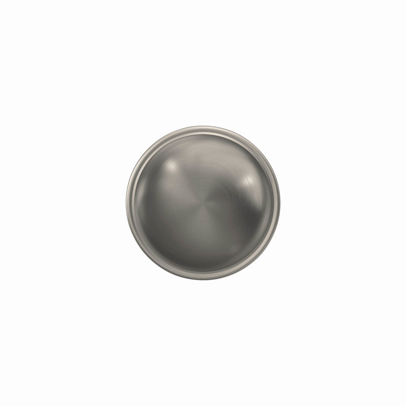 Stratus Knob Hall and Closet Lock, Satin Nickel