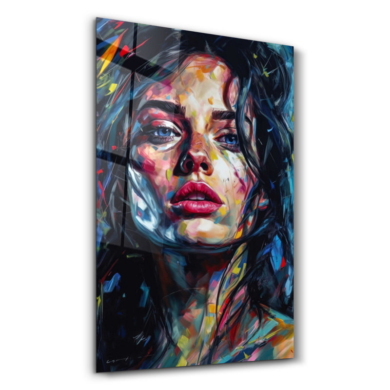 Peinture murale élégante en verre trempé 100% verre trempé, épaisseur: 0,16 pouce | Imprimé UV pour des couleurs éclatantes et une durabilité | Parfait pour la décoration intérieure et l'esthétique moderne
