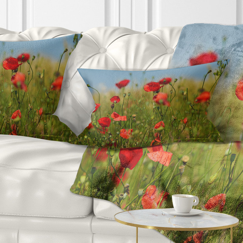 Coussin lombaire de jardin floral sauvage