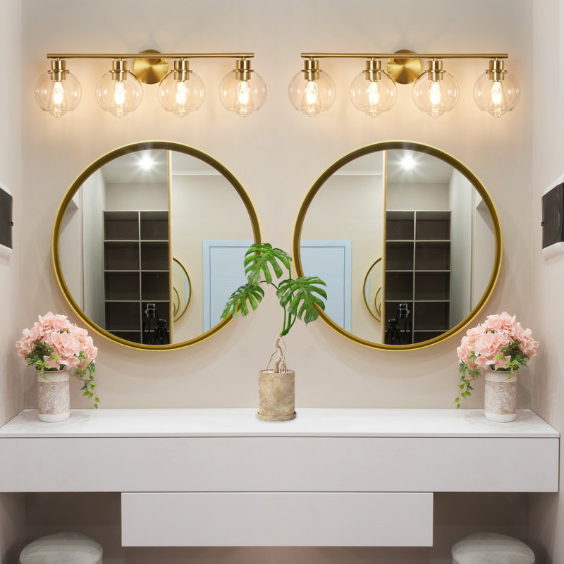 Éclairage de meuble-lavabo à intensité variable Aanay, 4, Or