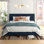Lit plateforme tapissier Pyburn