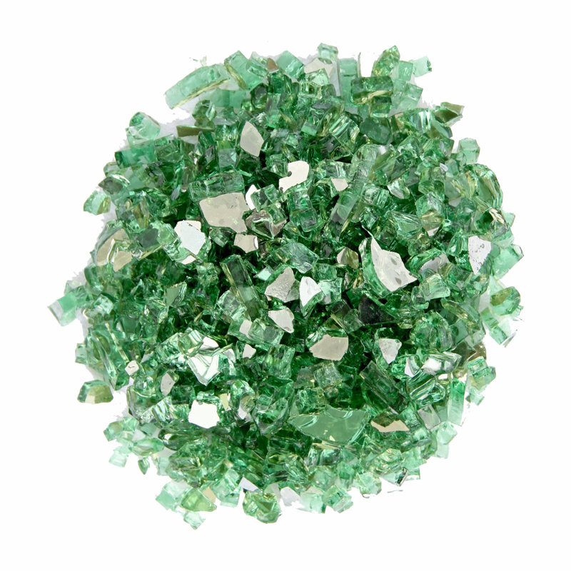 20 Lb. Fire Glass, Green