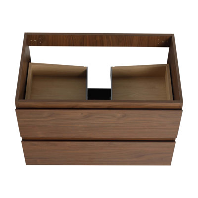 Meuble-lavabo mural en bois